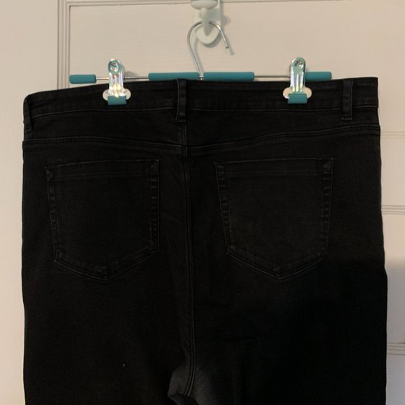 Asos Curve High Rise Ripped Skinny Jeans - Picture 7 of 9